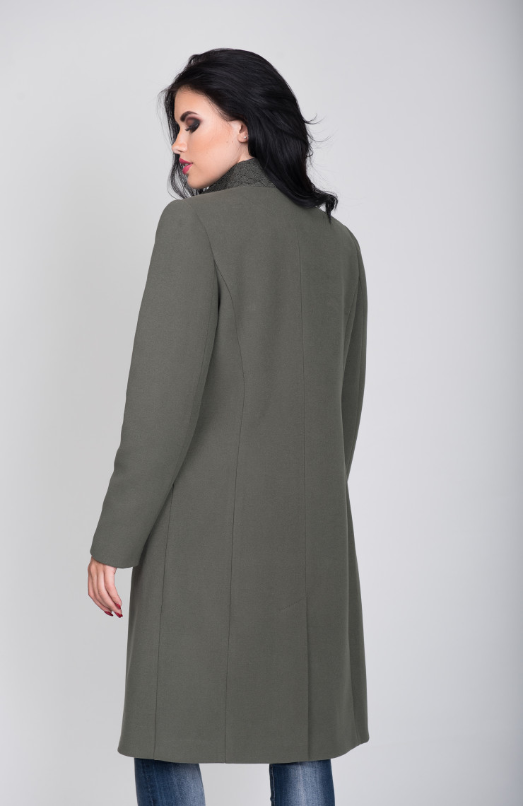 Пальто 2-516/9 Зеленый чай