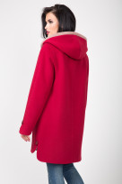 Пальто 2-528/9 Вишня+какао