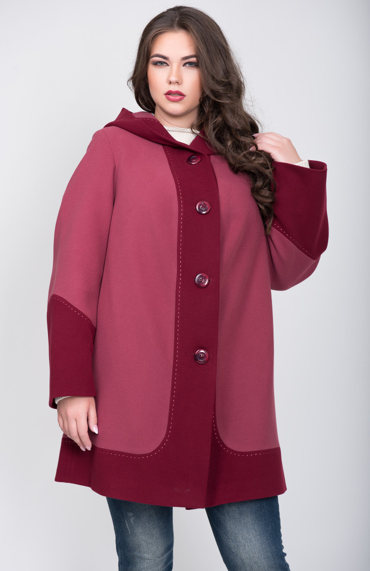 Пальто 2-540/9 Гранатовое вино
