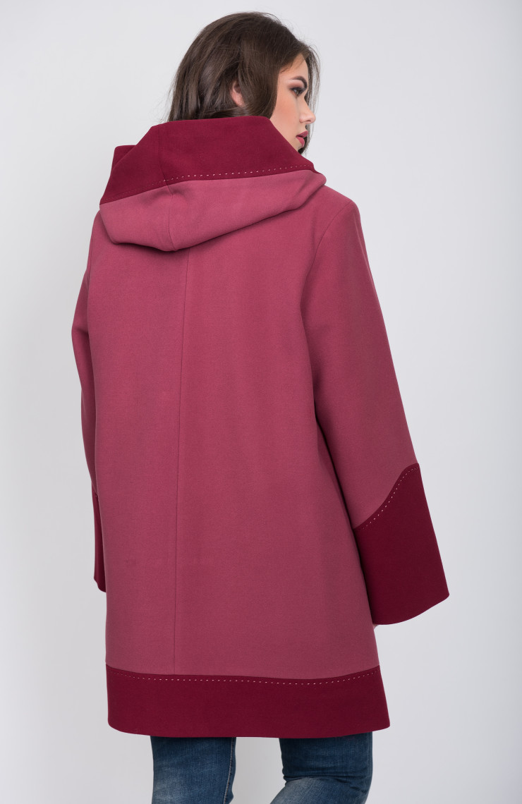 Пальто 2-540/9 Гранатовое вино
