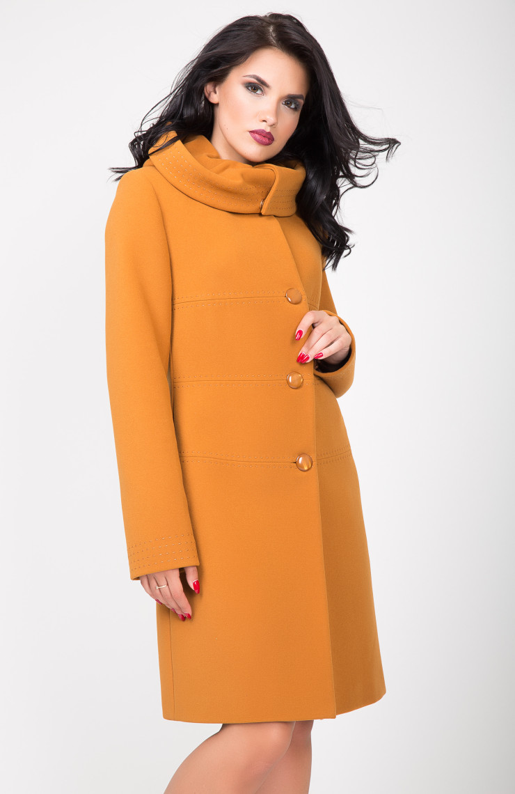 Пальто 2-549/9 Осеннее золото