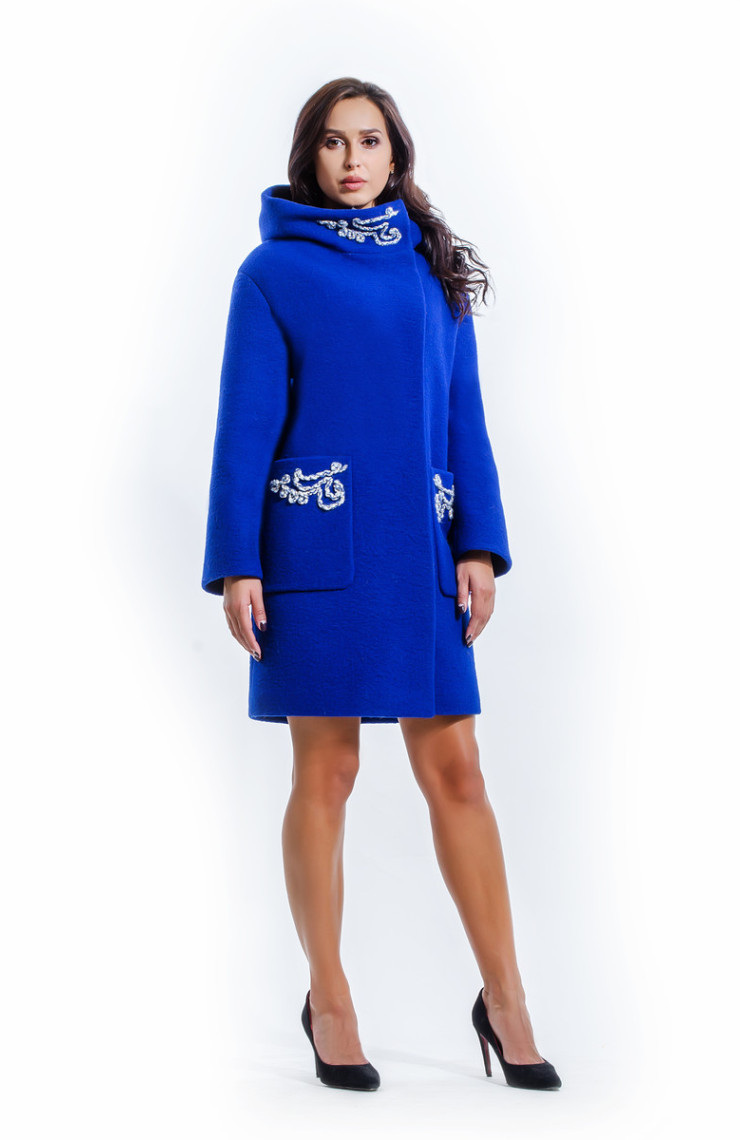 Пальто 2-577L Кобальт