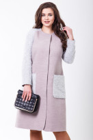 Пальто 2-598 Нежно розовый