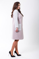 Пальто 2-598 Нежно розовый