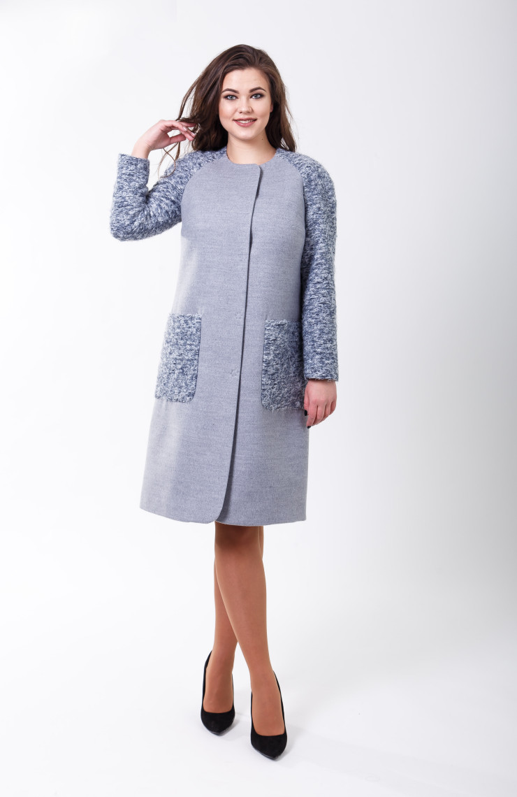 Пальто 2-598 Светло-серый2