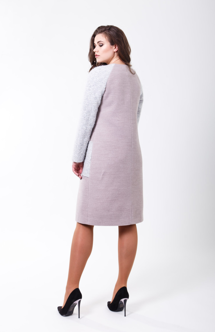 Пальто 2-598 Нежно розовый