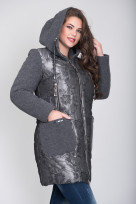 Плащ 4-017 Жаккард Цветок