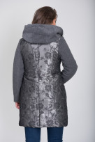 Плащ 4-017 Жаккард Цветок