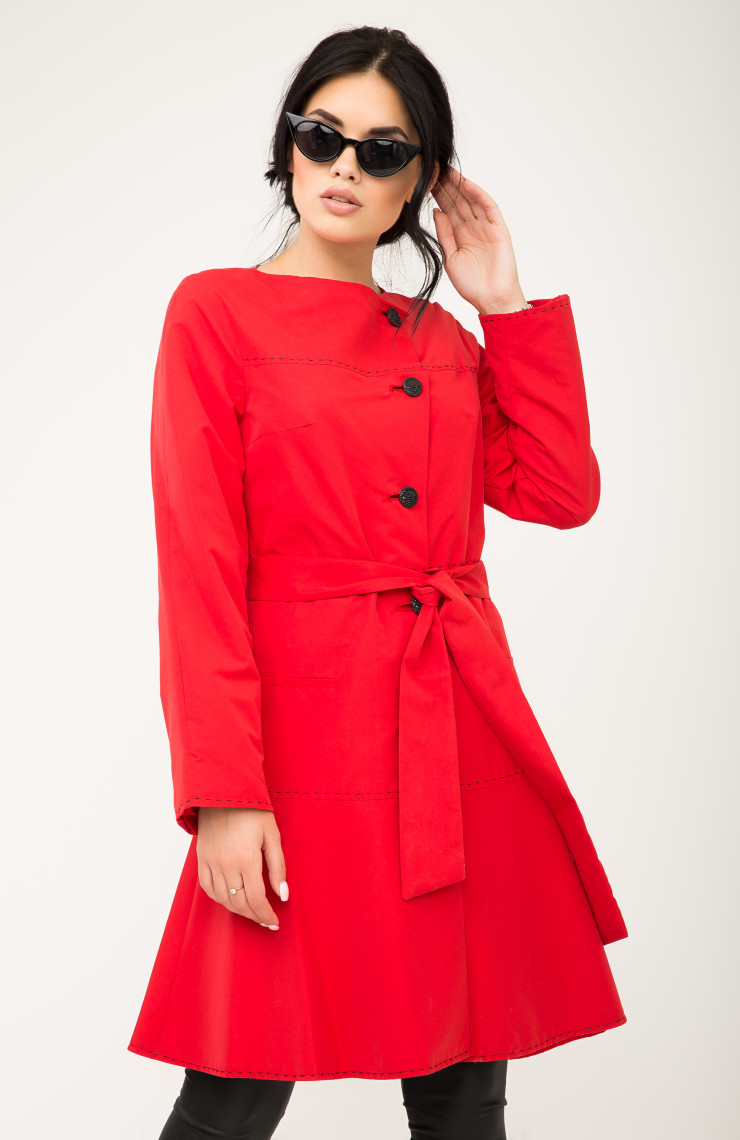 Плащ 4-080 Красный