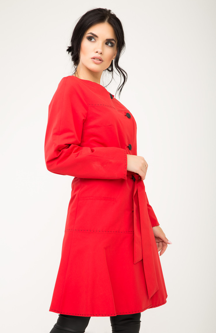 Плащ 4-080 Красный