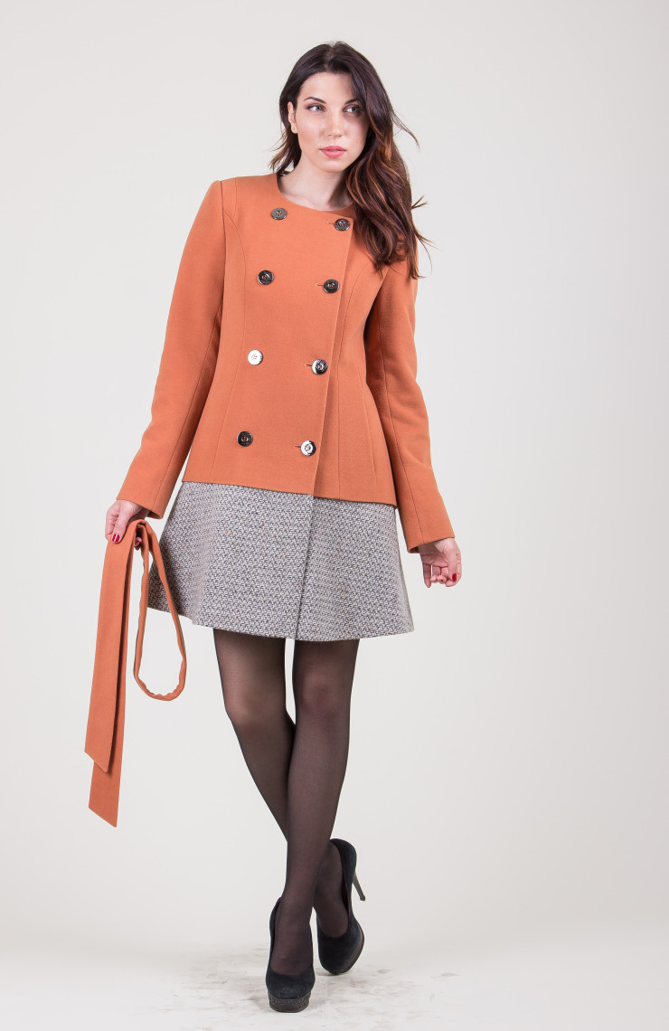 Пальто 9-033 Светлая медь