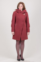 Пальто 9-034 Терракот