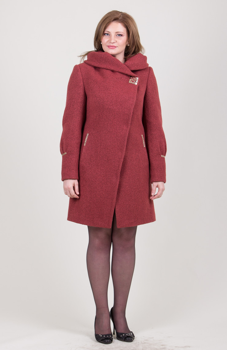 Пальто 9-034 Терракот