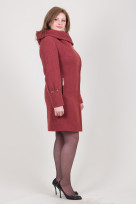 Пальто 9-034 Терракот