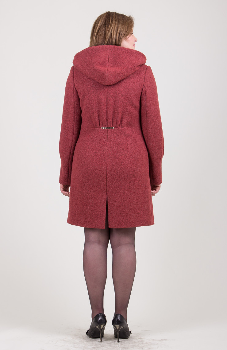 Пальто 9-034 Терракот