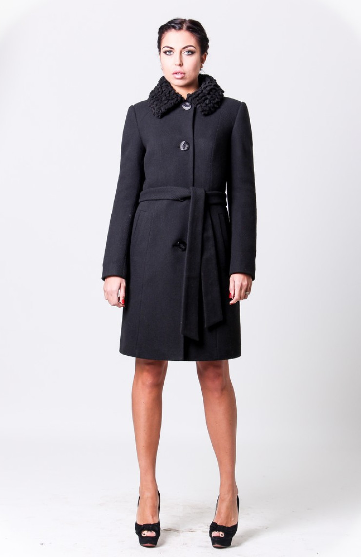 Пальто 9-052 Черный