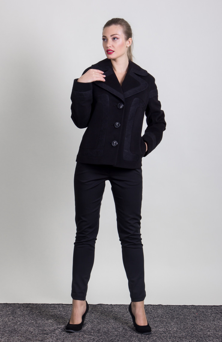 Пальто 9-268 Черный