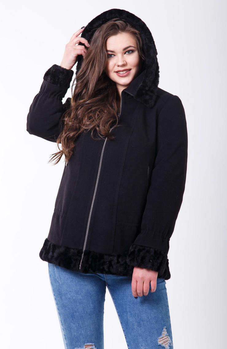 Пальто 1-107 Черный