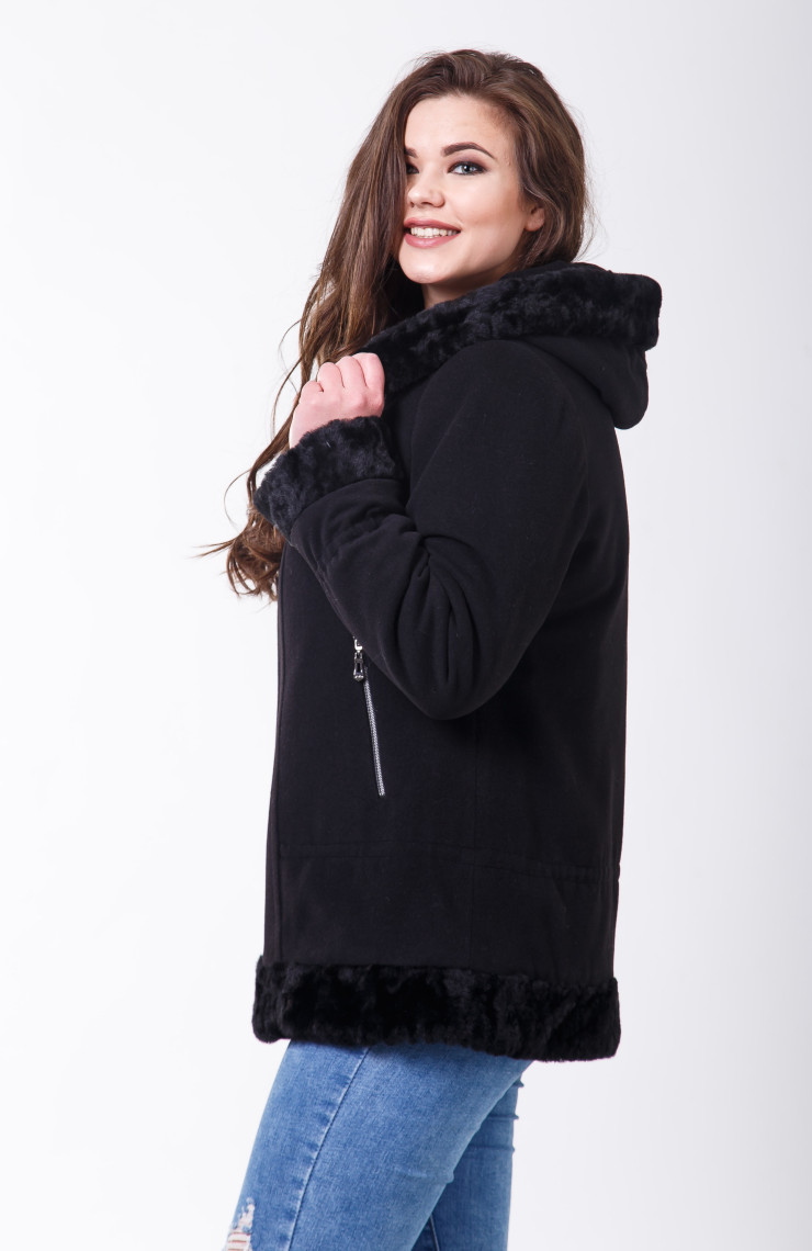 Пальто 1-107 Черный