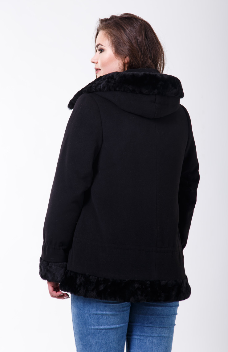 Пальто 1-107 Черный