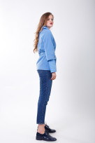 Пальто 2-227 Небесно-голубой