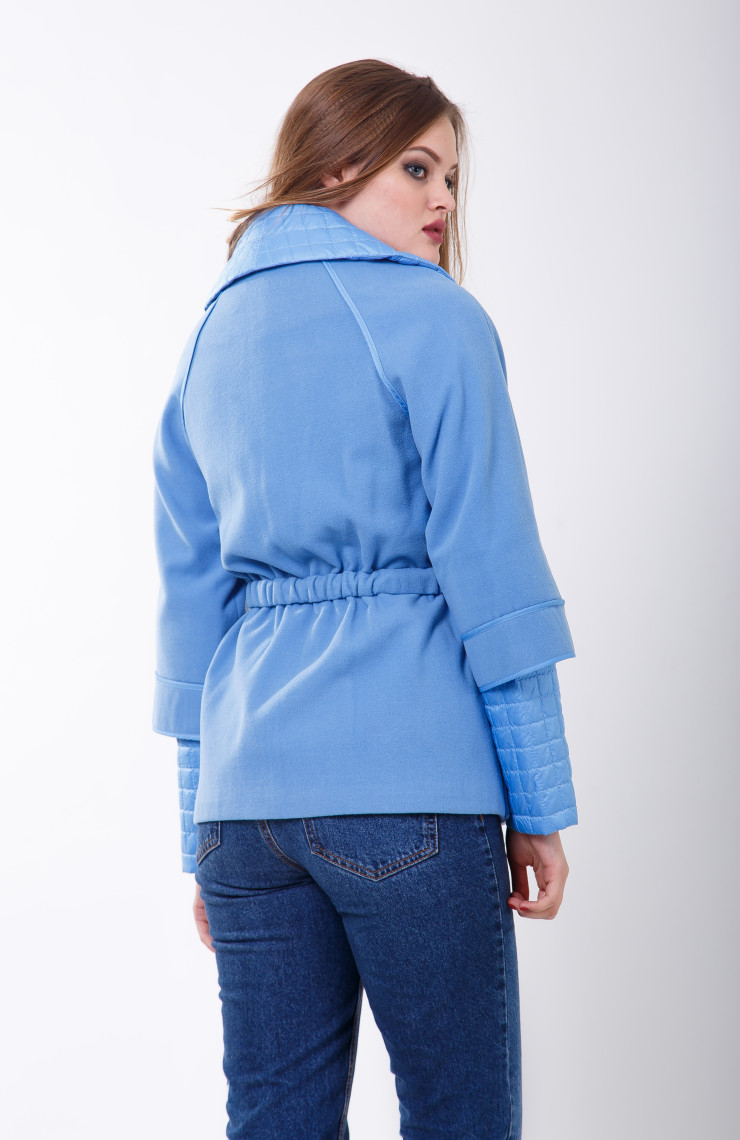 Пальто 2-227 Небесно-голубой