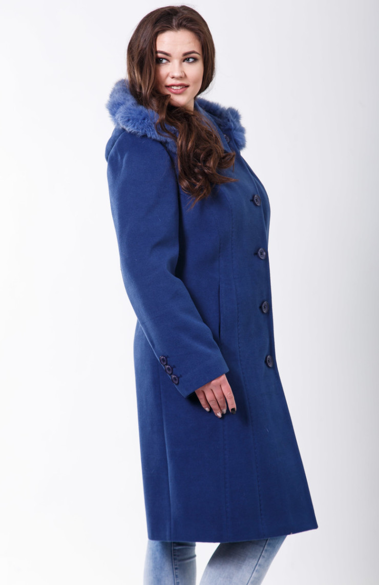 Пальто 10-43 Синий