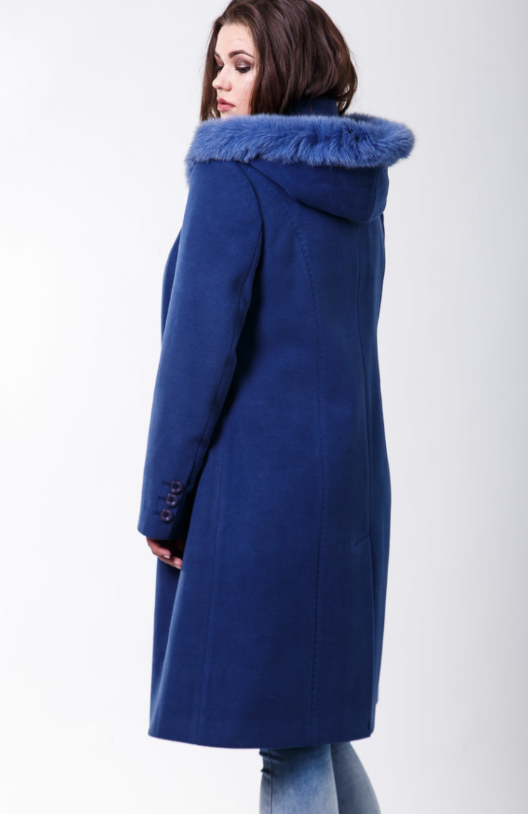 Пальто 10-43 Синий