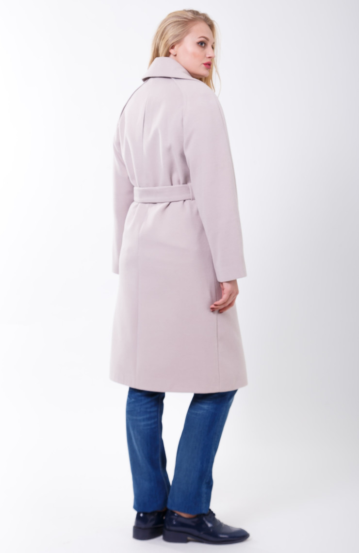 Пальто 2-291 Дымчато розовый