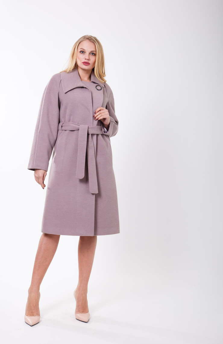 Пальто 2-291 Холодный бежевый