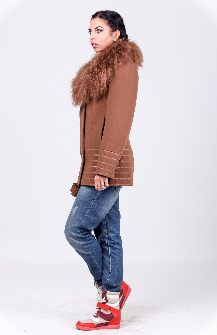 Пальто 1-048 Корица