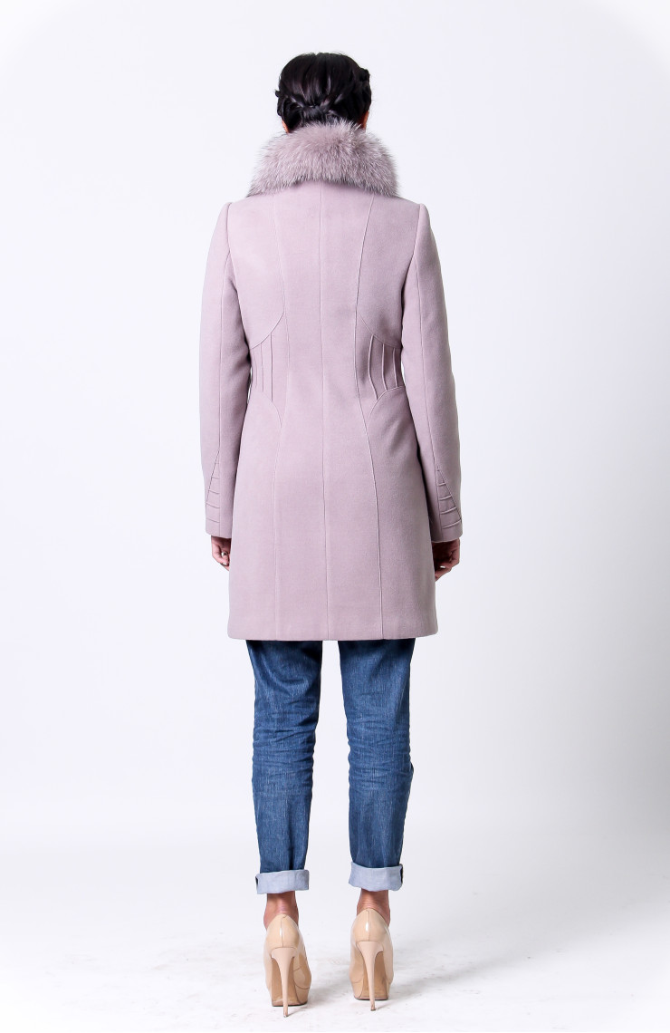 Пальто 1-062 Розовый зефир