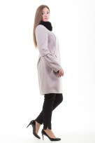 Пальто 1-083 Светло-бежевый