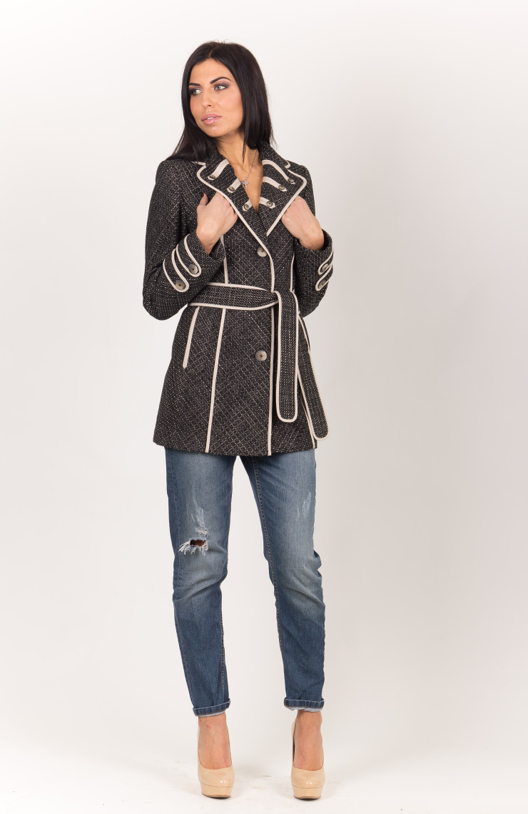 Пальто 2-245 Черный