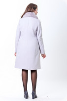 Пальто 1-035 Светло-серый