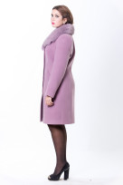 Пальто 1-035 Темно-сиреневый