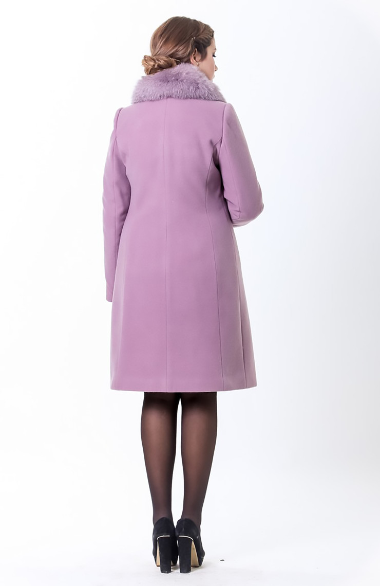 Пальто 1-035 Темно-сиреневый