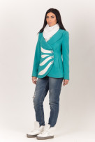 Пальто 2-226 Бирюзовый