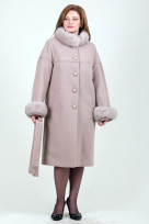 Пальто 1-071 Бежевый