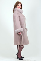 Пальто 1-071 Бежевый