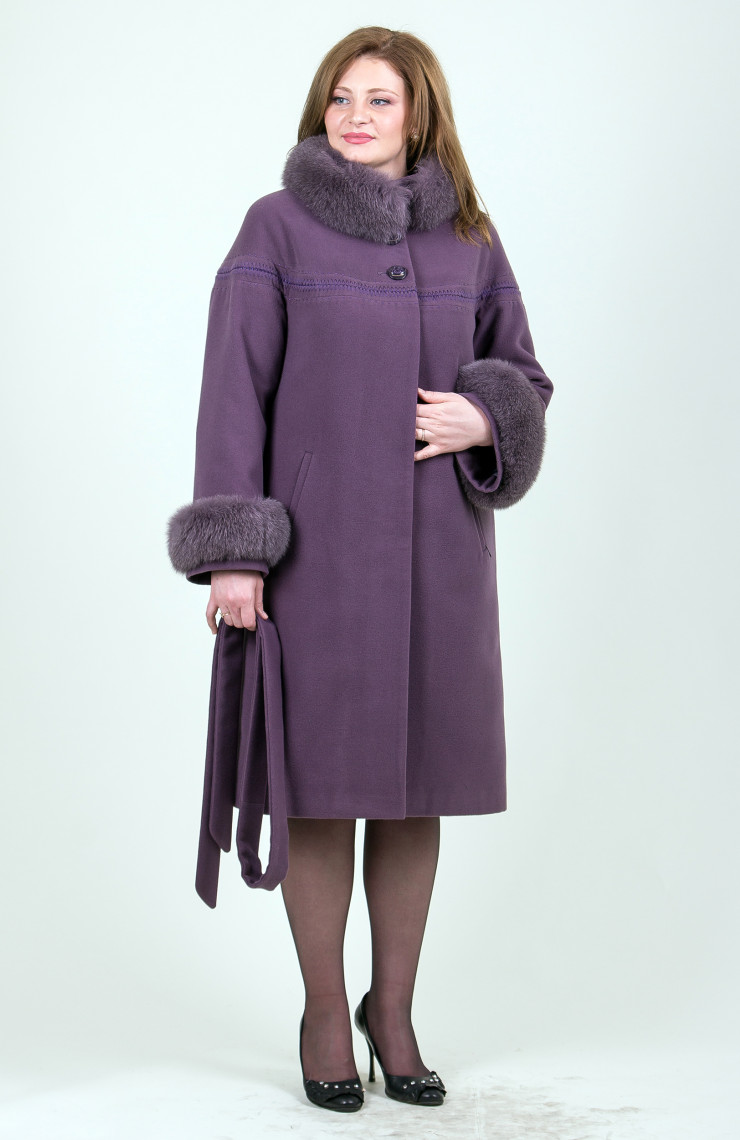 Пальто 1-071 Фиолетовый
