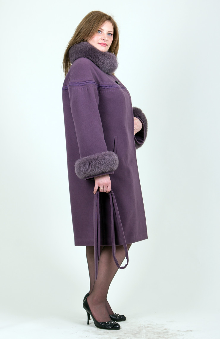 Пальто 1-071 Фиолетовый