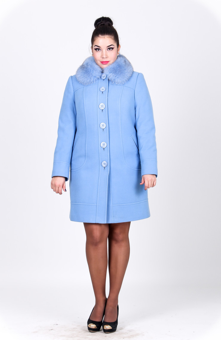 Пальто 10-12 Голубой