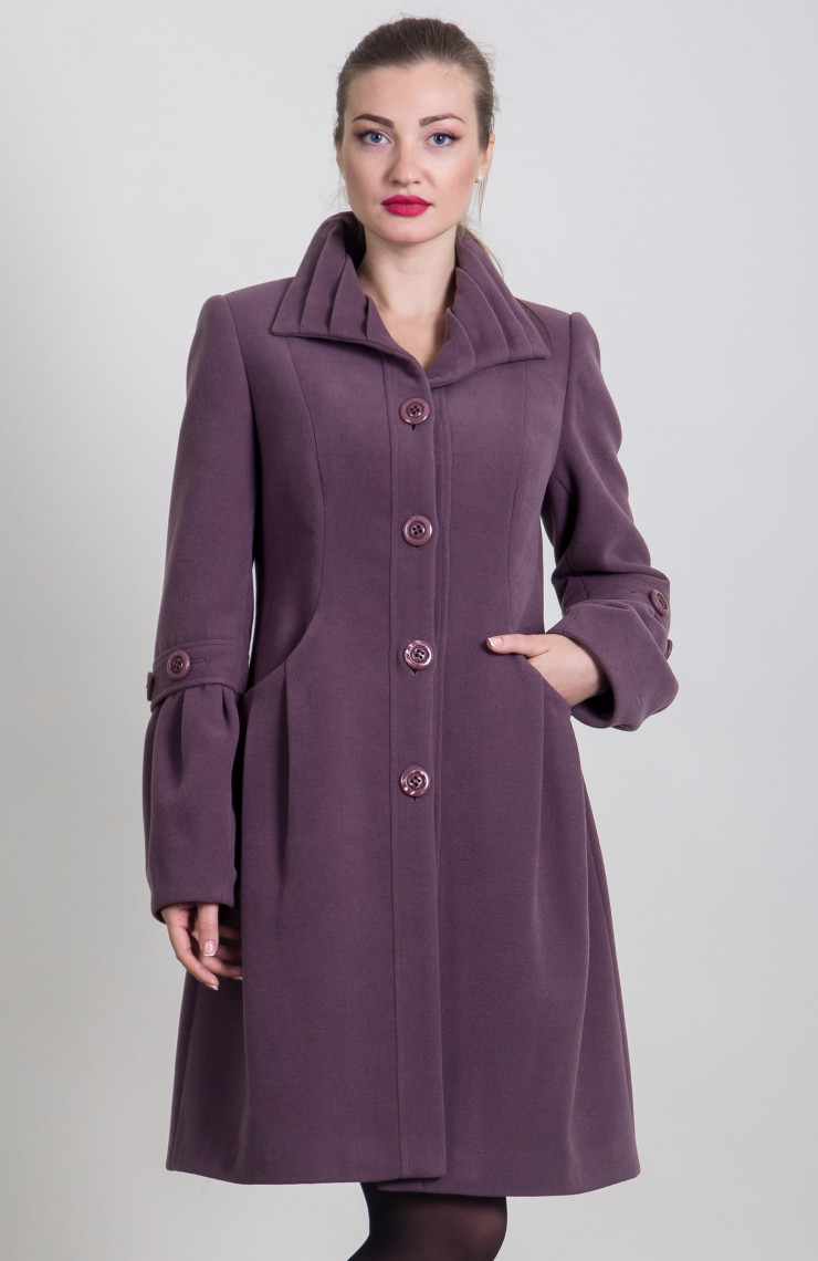 Пальто 9-183 Черный жемчуг