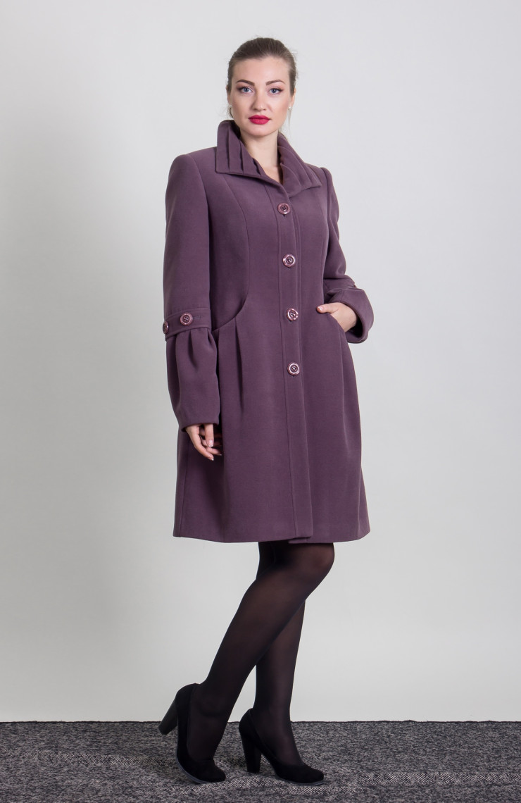 Пальто 9-183 Черный жемчуг