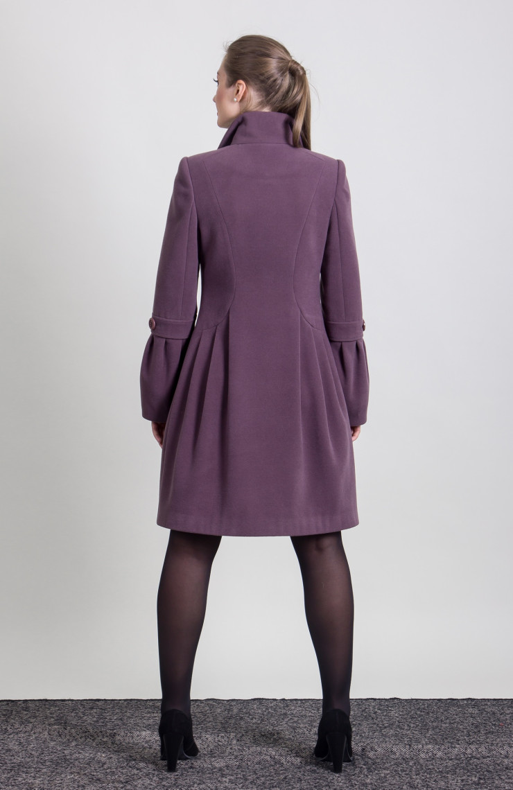 Пальто 9-183 Черный жемчуг