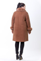 Пальто 1-082 Золотисто-коричневый