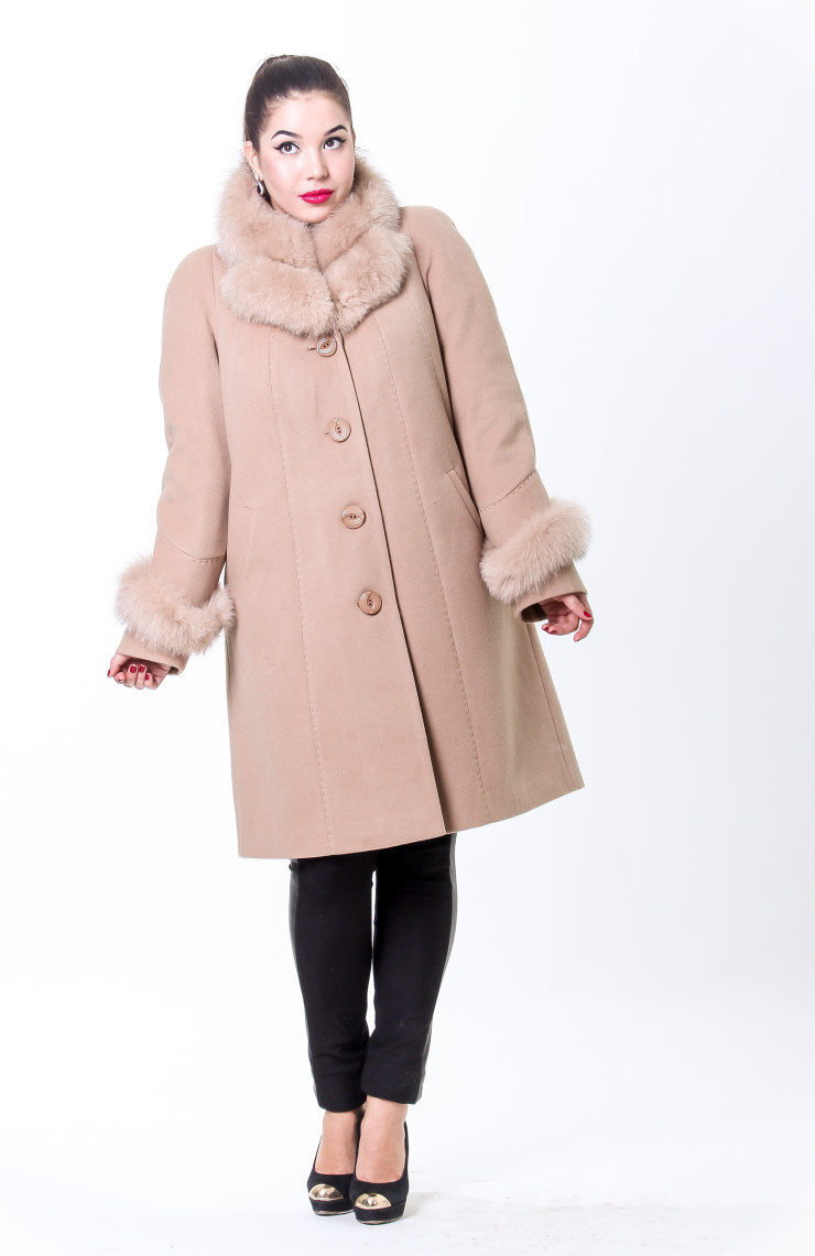 Пальто 1-082 Карамель
