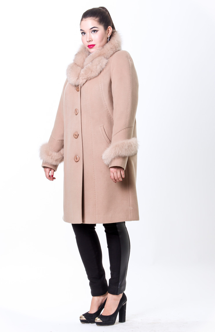 Пальто 1-082 Карамель