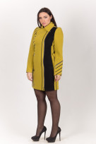 Пальто 2-269 Темно-горчичный